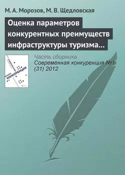 Оценка параметров конкурентных преимуществ инфраструктуры туризма (на примере учреждений туристского профиля Наро-Фоминского муниципального района)