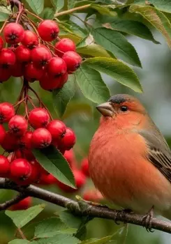 Оставь рябину птицам