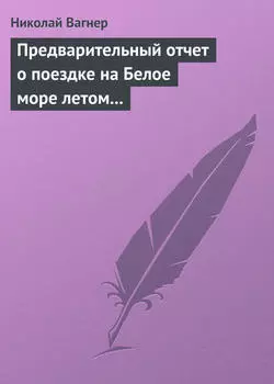 Предварительный отчет о поездке на Белое море летом 1876 г.