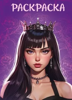 Раскраска-антистресс. Девушка в короне