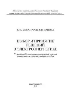 Выбор и принятие решений в электроэнергетике