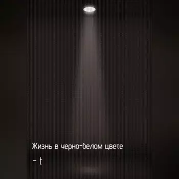 Жизнь в черно-белом цвете
