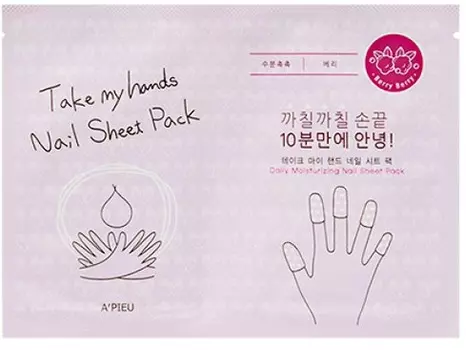 APieu Take My Hand Nail Sheet Pack Berry