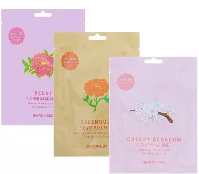 Baroness Flower Mask Sheet