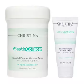 Christina Elastinollagen Placental Enzyme Moisture Cream With with Vit A E and HA For Oily And Combination Skin