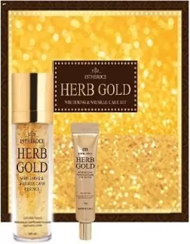 Deoproce Estheroce Herb Gold Whitening And Wrikle Care Essence And Eye Cream Special Set