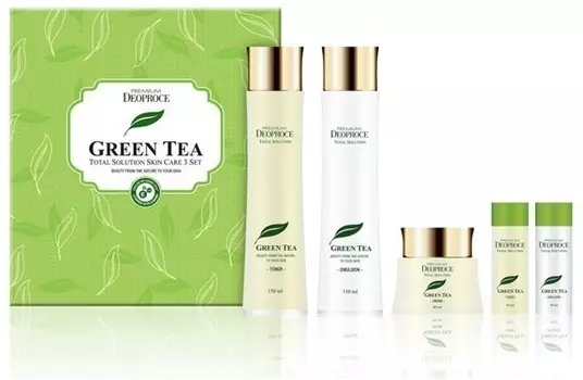 Deoproce Premium Greentea Total Solution Set