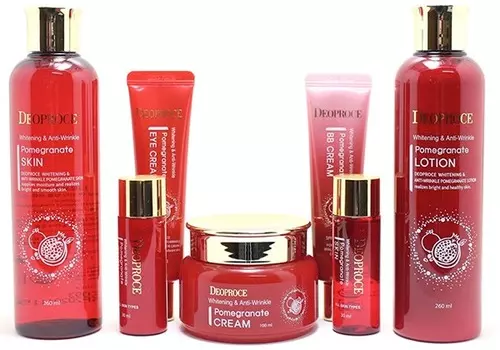 Deoproce Whitening and AntiWrinkle Pomegranate Set