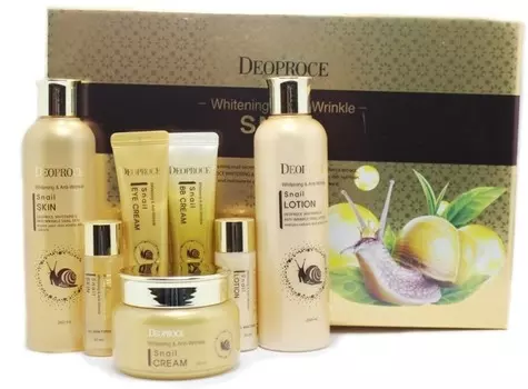 Deoproce Whitening And AntiWrinkle Snail Set