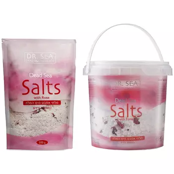 DrSea Dead Sea Salts With Rose
