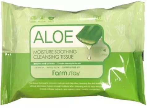 FarmStay Aloe Moisture Soothing Cleansing Tissue