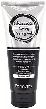 FarmStay Charcoal Toning Peeling Gel