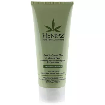 Hempz Exotic Green Tea And Asian Pear Exfoliating Cleansing Mud Mask