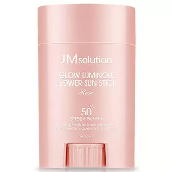 JMsolution Glow Luminous Flower Sun Stick Rose SPF PA