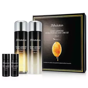 JMsolution Honey Luminous Royal Propolis Skin Care Set Black