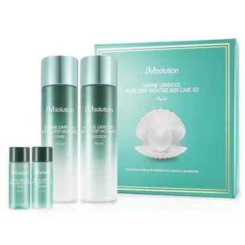 JMsolution Marine Luminous Pearl Deep Moisture Skin Care Set Pearl