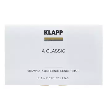 Klapp A Classic Vitamin A plus Retinol Concentrate Ampoules