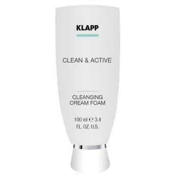 Klapp Clean And Active Cleansing Cream Foam