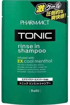 Kumano Cosmetics Pharmaact Tonic Rinse in Shampoo EX Cool Menthol