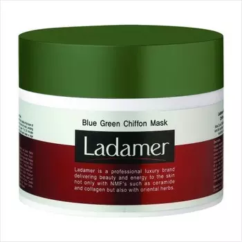Ladamer Blue Green Chiffon Mask