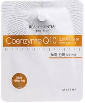 Missha Real Essential Sheet Mask Coenzyme Q