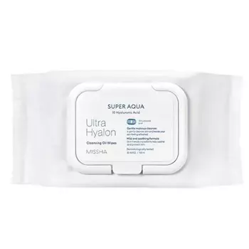 Missha Super Agua Ultra Hyalron Cleansing Oil Wipes