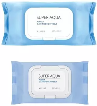 Missha Super Aqua Perfect Cleansing Oil In Tissue