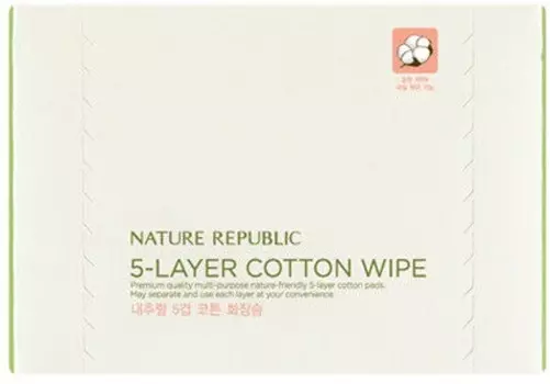 Nature Republic Beauty Tool Natural layer Cotton Wipe