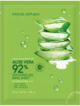 Nature Republic Soothing and Moisture Aloe Vera Soothing Gel Mask Sheet