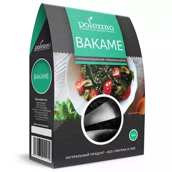 Водоросли сушеные Polezzno водоросли морские сушеные Вакаме