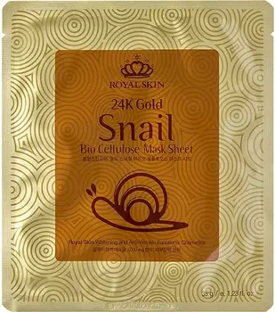 Royal Skin K Gold Snail Bio Cellulose Mask Sheet