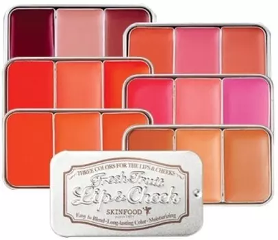 Skinfood Fresh Fruit Lip Cheek Trio
