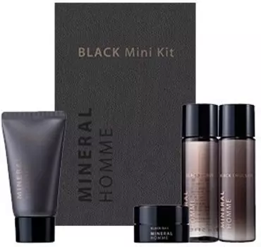 The Saem Mineral Homme Black Mini Kit