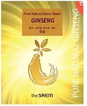The Saem Pure Natural Mask Sheet Ginseng