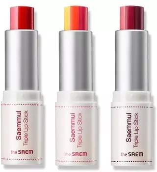 The Saem Saemmul Triple Lipstick