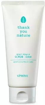 Vprove Thank You Nature Mint Power Scrub Foam Gentle And Moisture