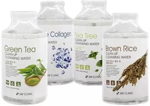 W Clinic Green Tea CleanUp Cleansing Water