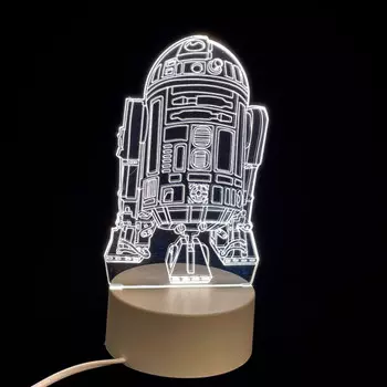 3D Cветильник дрон R2-D2