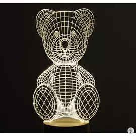 3D лампа Мишка