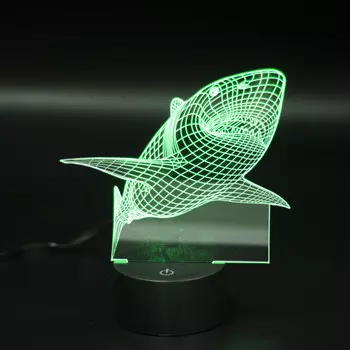 3D светильник Акула