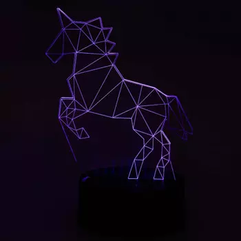 3D Светильник Единорог