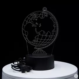 3D светильник Глобус (3 цвета)