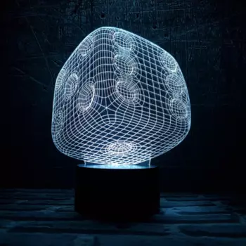 3D Светильник Игральная кость