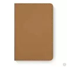 Artskilltouch кожаная обложка на паспорт умбра