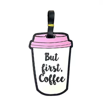 Бирка для багажа But first, coffee