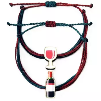 Браслеты парные WafWaf Красное сухое