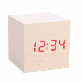 Часы Деревянный куб