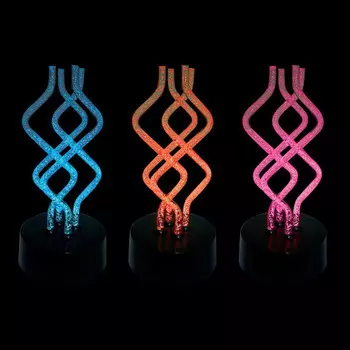 Cветильник Цветные спирали