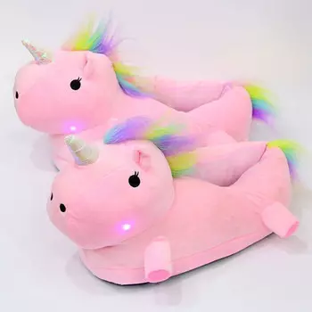 Cветящиеся плюшевые Единороги v2 розовые