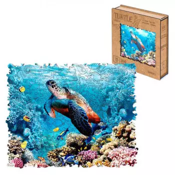 Деревянный пазл Черепаха